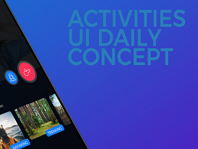 Mockup Activities Little app application design ui