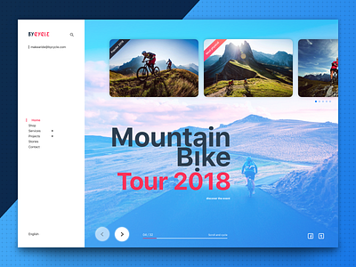 ByCycle bikes event app application concept design ui ux