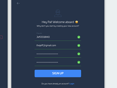Daily Ui 01 - Sign UP app application concept dailyui sign up ui ux