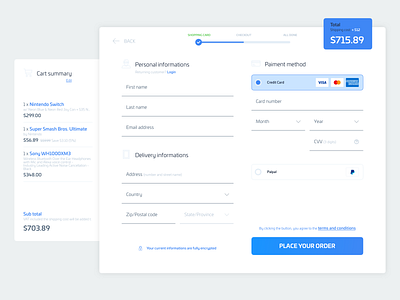 Daily Ui 02 - Credit Card Checkout