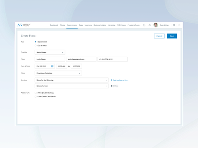 Dashboard clinic dashboard fill medical menu ui uiux