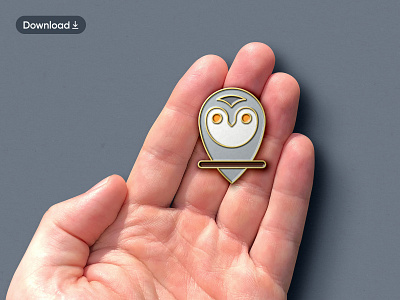 Enamel Pin Badge Mockup branding download enamel pin badge graphicdesign illustration logodesign mockup mockup psd owl photoshop vector
