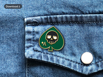 Enamel Pin Badge Mockup