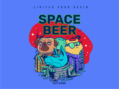 Illustrations for beer and cider bottle's labels