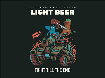 Illustration for beer bottle's labels