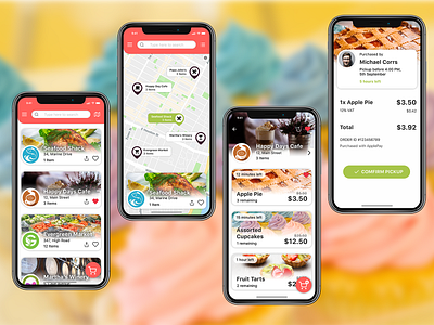 App Concept for Ordering Food app design food app iphone app iphone app design mobile app mobile uiux ui ui ux ui ux design ui desgin uiuxdesigner user inteface ux