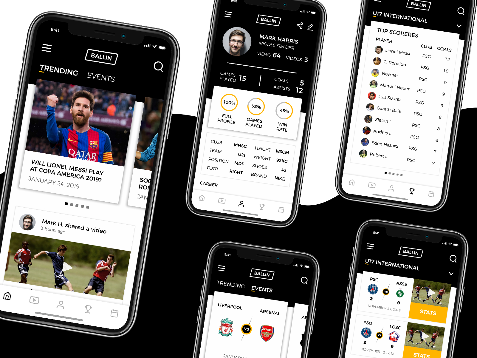 Football Score-keeping App by Kosala Liyanage on Dribbble