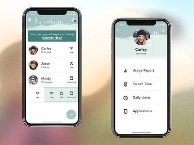 Parental Control App Concept