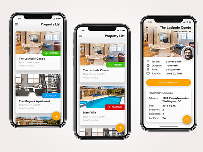 Property Listing Management App Concept app design iphone app iphone app design mobile app mobile uiux ui ui ux ui ux design ui desgin uiuxdesigner user inteface ux