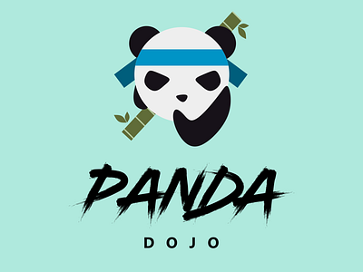 Panda Dojo bamboo branding dojo icon illustration logo panda vector