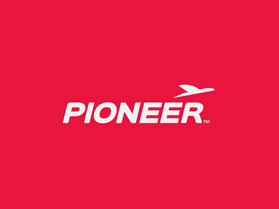 Pioneer Logo Concept abstract logo airline airline logo brand design brand identity branding creative dailylogochallenge identity logo logo concept logo design logodesign minimal modern logo pioneer popular simple simple design startup