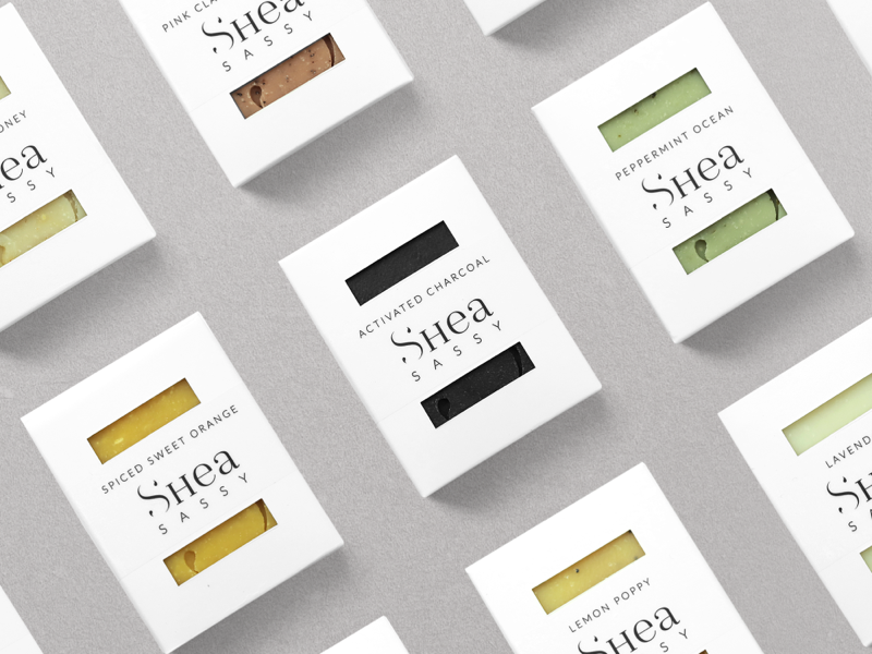 Shea Sassy Packaging behance identity design brand identity branding packaging design packaging