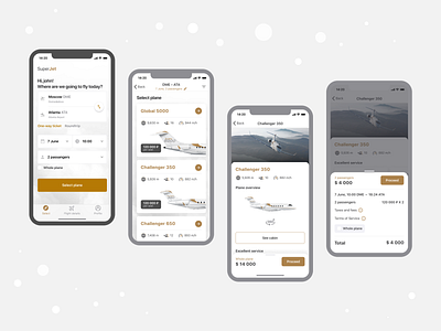 SuperJet Concept app app design booking design fly jet mobile plane price trendy ui uidesign