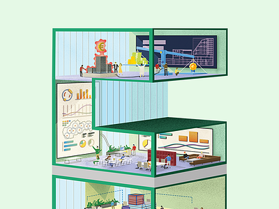 WIP - CBRE building illustration B