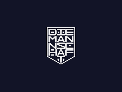 DIE MANNSCHAFT football logo logodesign soccer type