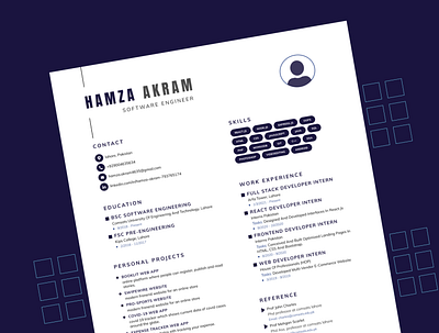 Professional Resume Design design resume design ui