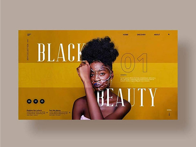 Black Beauty Website, Layout Exploration design desktop elegant fashion minimal photography ui ux web