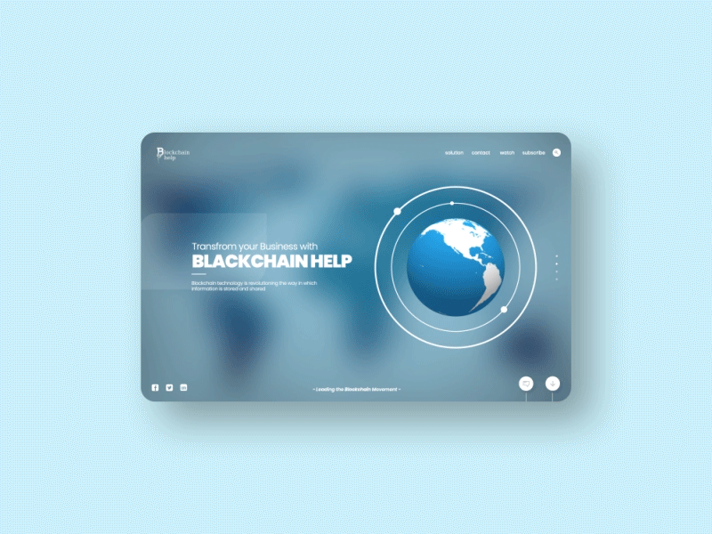 blackchain help website redesign blockchain cryptocurrency blockchaintechnology design desktop interaction design interactive ui user interface uxdesign web
