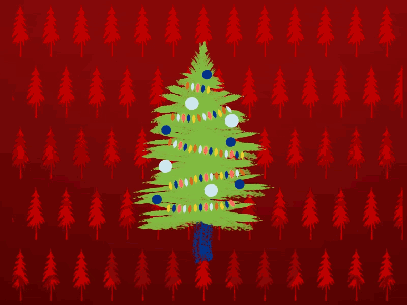 Tree | Holiday Daily Project | 2018 30 days of motion ae after effects animated animation design holiday illustration mograph motion graphics photoshop tree trees xmas