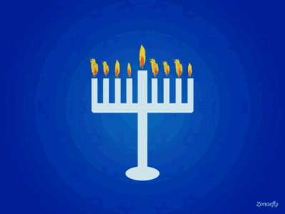 Menorah | Holiday Daily Project | 2018 30 days of motion ae after effects animated animation design hanukkah holiday illustration mograph motion graphics photoshop