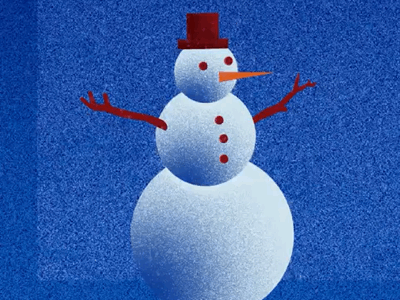 Snowman | Holiday Daily Project | 2018 animated animation holidays mograph motion graphics snowman