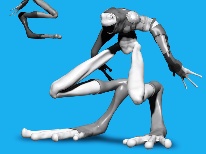 Sapo Guard procreate juliosalvat scifi conceptart digital3d 3d fantasy creature creaturedesign conceptdesign characterdesign uv maya pixologic sculpt substancepainter zbrush