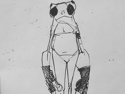 Sapito character comic concept art creature frog tree frog