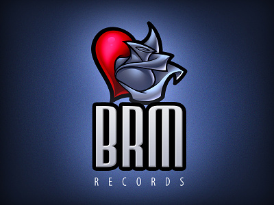 Black Rose Mafia Records logo music records rose
