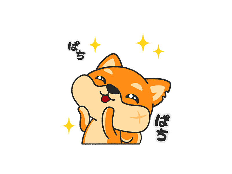 CLAP CLAP - Bushiba Animated stickers for YouTube animation app app mobile chibi cute gif kawaii sticker stickers vector youtube