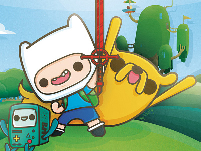 Kawaii Adventure Time - Finn, Jake and Bmo