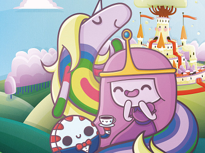 Kawaii Adventure Time - BP, Lady Rainicorn and Peppermint Butler