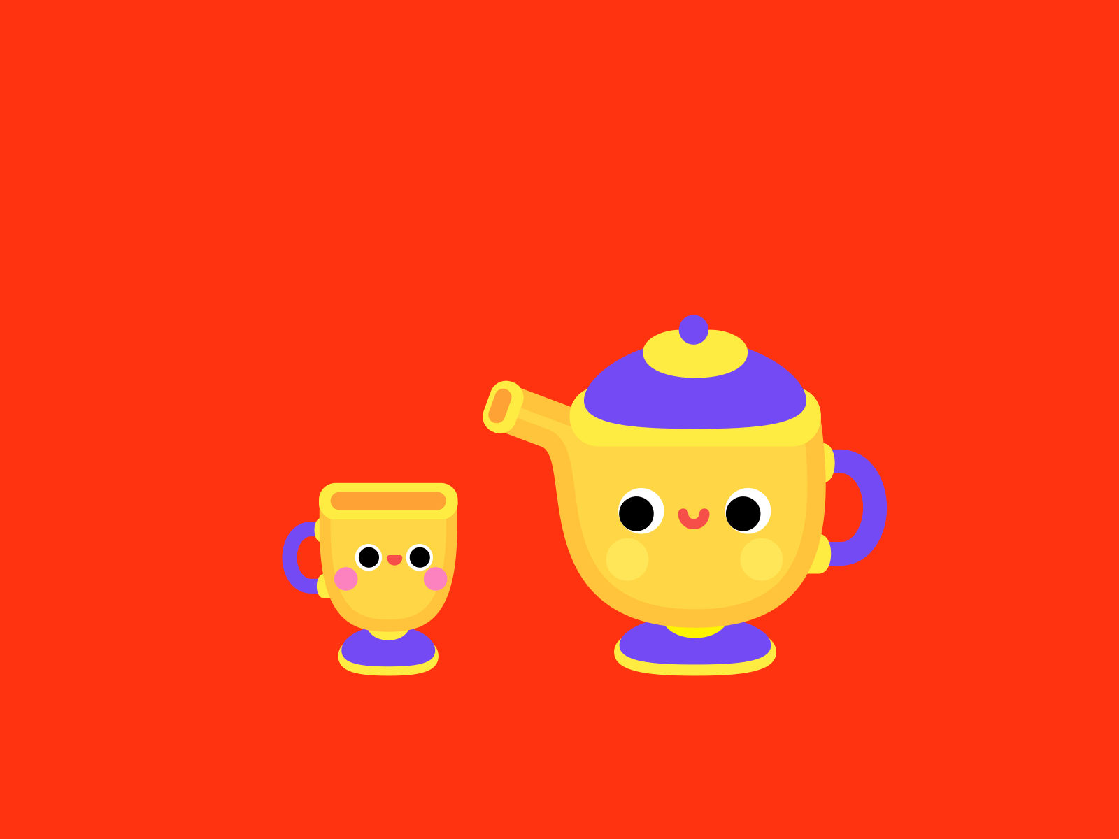 CUP OF TEA Lottie Animations for YouNow by Squid&Pig on Dribbble