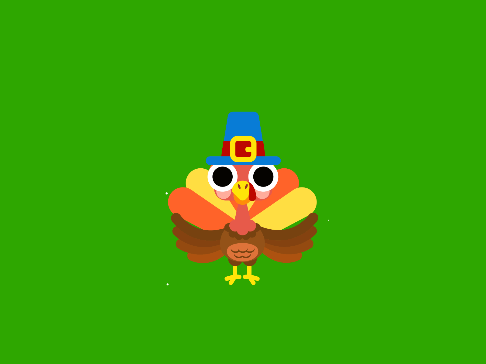 Thanksgiving | Lottie Animations for YouNow app chibi cute design gif illustration kawaii lottie squidandpig stickers svg svga turkey vector younow