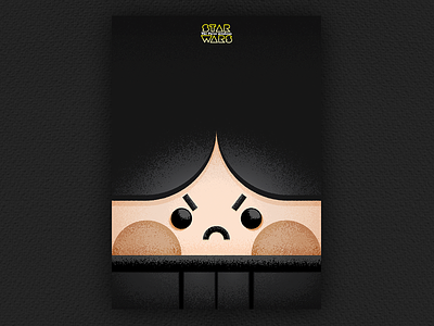 The Force awakens I - Ben Solo Tribute STAR WARS character chibi cute design grid illustration kawaii kylo ren logo star wars vector
