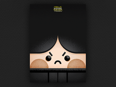 The Force awakens I - Ben Solo Tribute STAR WARS character chibi cute design grid illustration kawaii kylo ren logo star wars vector