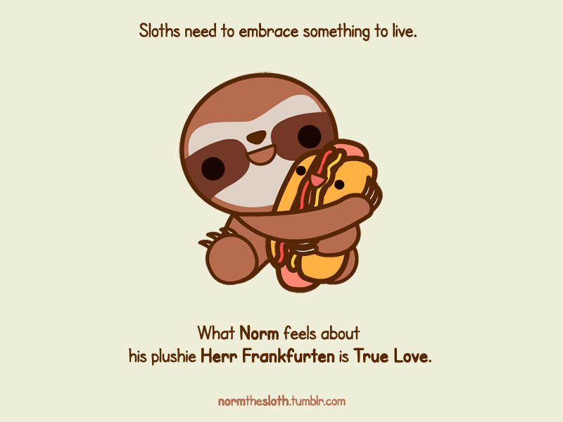 Norm the Hyperactive Slothand Herr Frankfurten animation chibi cute gif hyperactive kawaii sloth