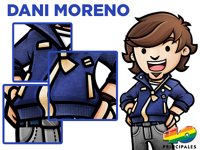 Dani Moreno for Los 40 Principales Tablet 40principales caricature chibi cute dj kawaii