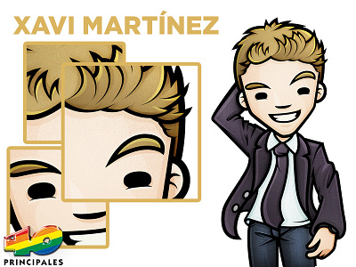 Xavi Martínez for Los 40 Principales Tablet 40principales caricature chibi cute dj kawaii