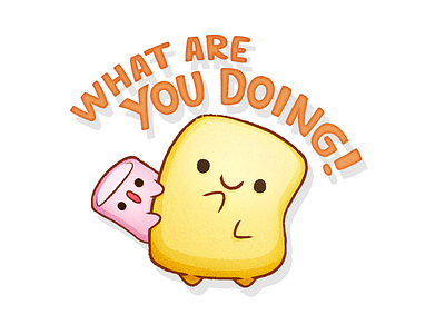 Party Marshmallows Stickers for Google Allo | What are u doing?