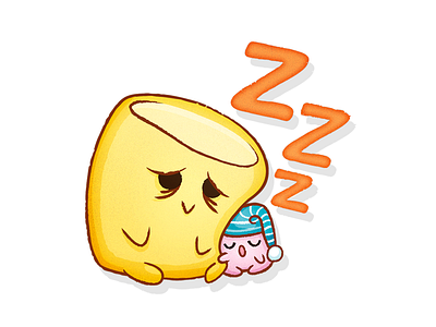 Party Marshmallows Stickers for Google Allo | Sleeping app mobile cute google google allo google stickers kawaii marshmallows stickers