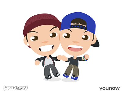 Stickers for YouNow | The Juarez Twins app mobile broadcaster google kawaii kik messenger stickers streamer cute you now younow