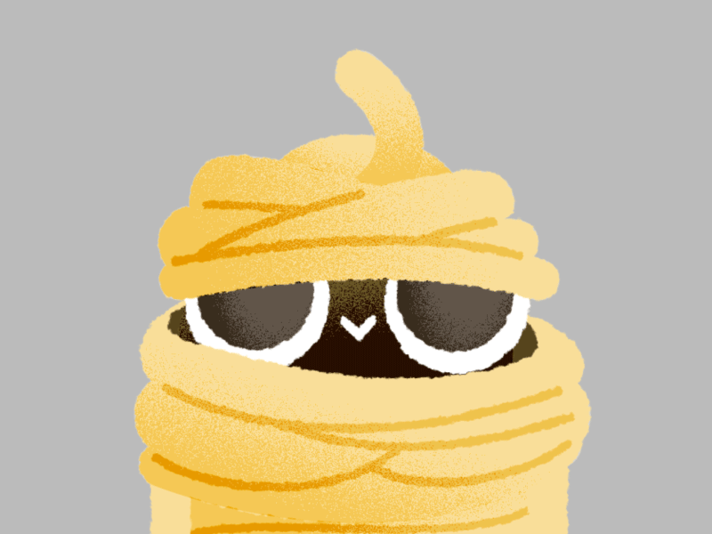Mummy Spaghetti 02 | Creppy Pasta Animated Stickers AMINO APPS by Squid&Pig  on Dribbble