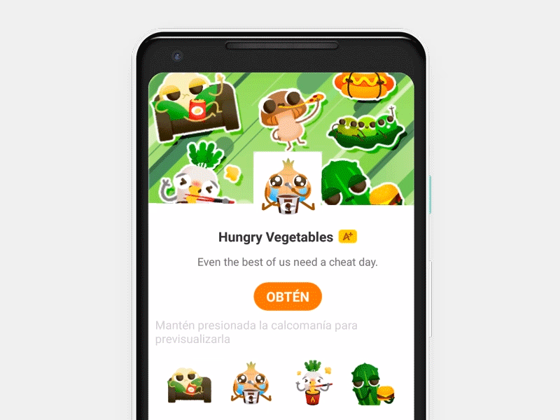 Hungry Vegetables Animated Stickers AMINO APPS