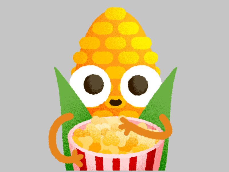 Corn - EXPECTANT ⋆ Hungry Vegetables Animated Stickers AMINO+ amino animation app cute gif icons illustrator kawaii mobile pack stickers vegetables