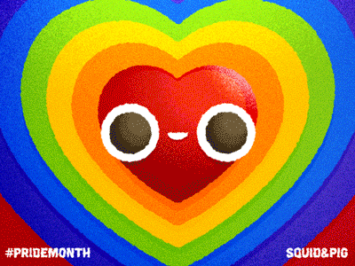 Ba Boom Love! Ba Boom Love! 🌈 animation cute gay gif heart lgbt love lovewins pride pride month rainbow trans