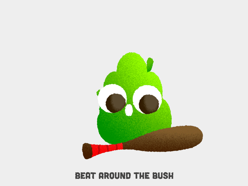 Beat around the bush | Idioms In Action AMINO+ app cartoon cute gif icon kawaii mobile sticker tablet