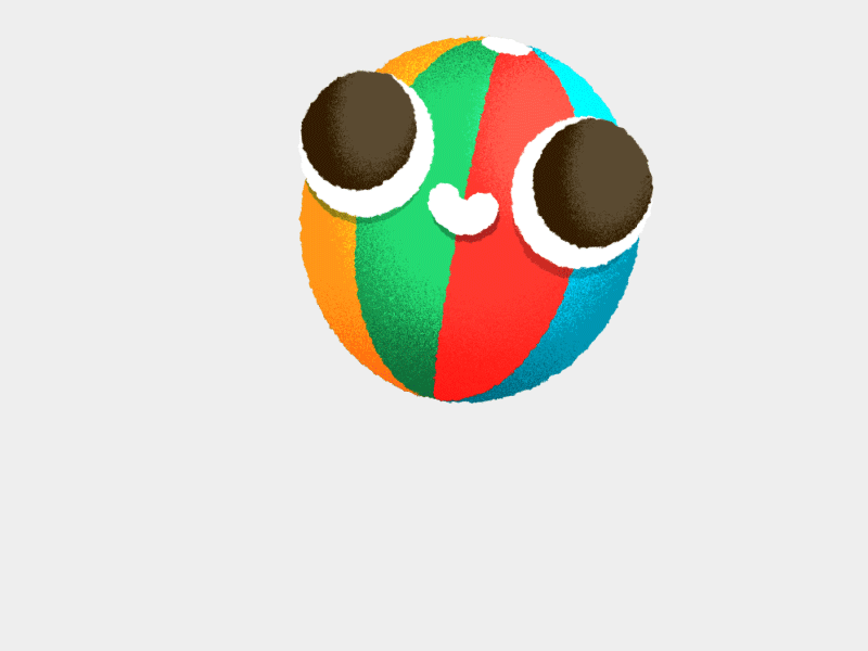 Bouncing Beach Ball | California Dreamin' GIF Stickers AMINO+ after effects amino animated app california icon kawaii mobile startup stickers sun vector