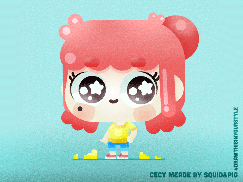Cecy Meade | #DrawThisInYourStyle cecy cecy meade chibi cute draw this in your style gif kawaii