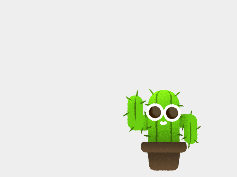 Cactus & Balloon | Bad Luck Balloons ​Animated Stickers AMINO+ amino animation app app mobile chibi cute gif icon kawaii mobile sticker stickers vector