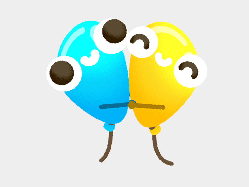 Hug Balloons | Bad Luck Balloons ​Animated Stickers AMINO+ amino app app mobile cute gif kawaii mobile sticker stickers vector